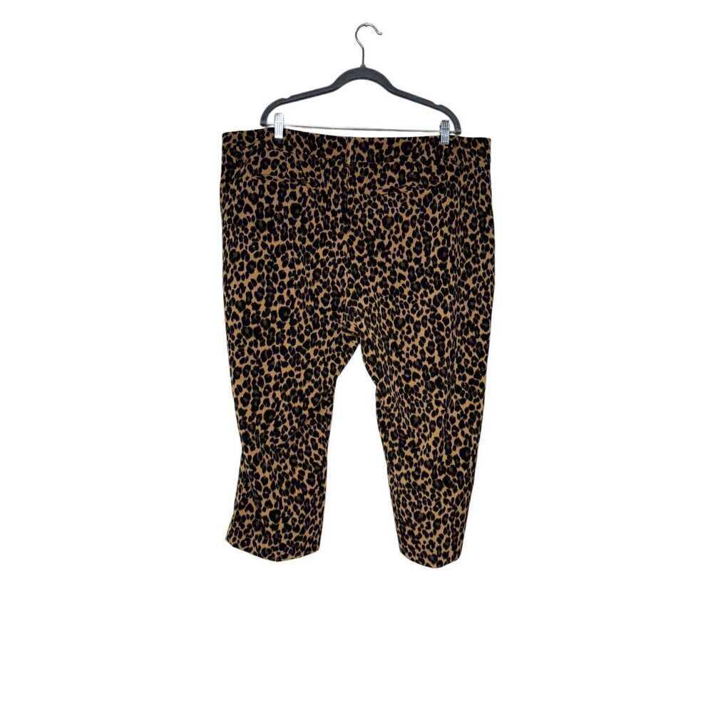 Old Navy NWT leopard print Harper mid rise crop pants size 22 short